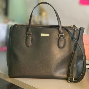 Kate Spade Leighann Laurel Way Black Saffiano